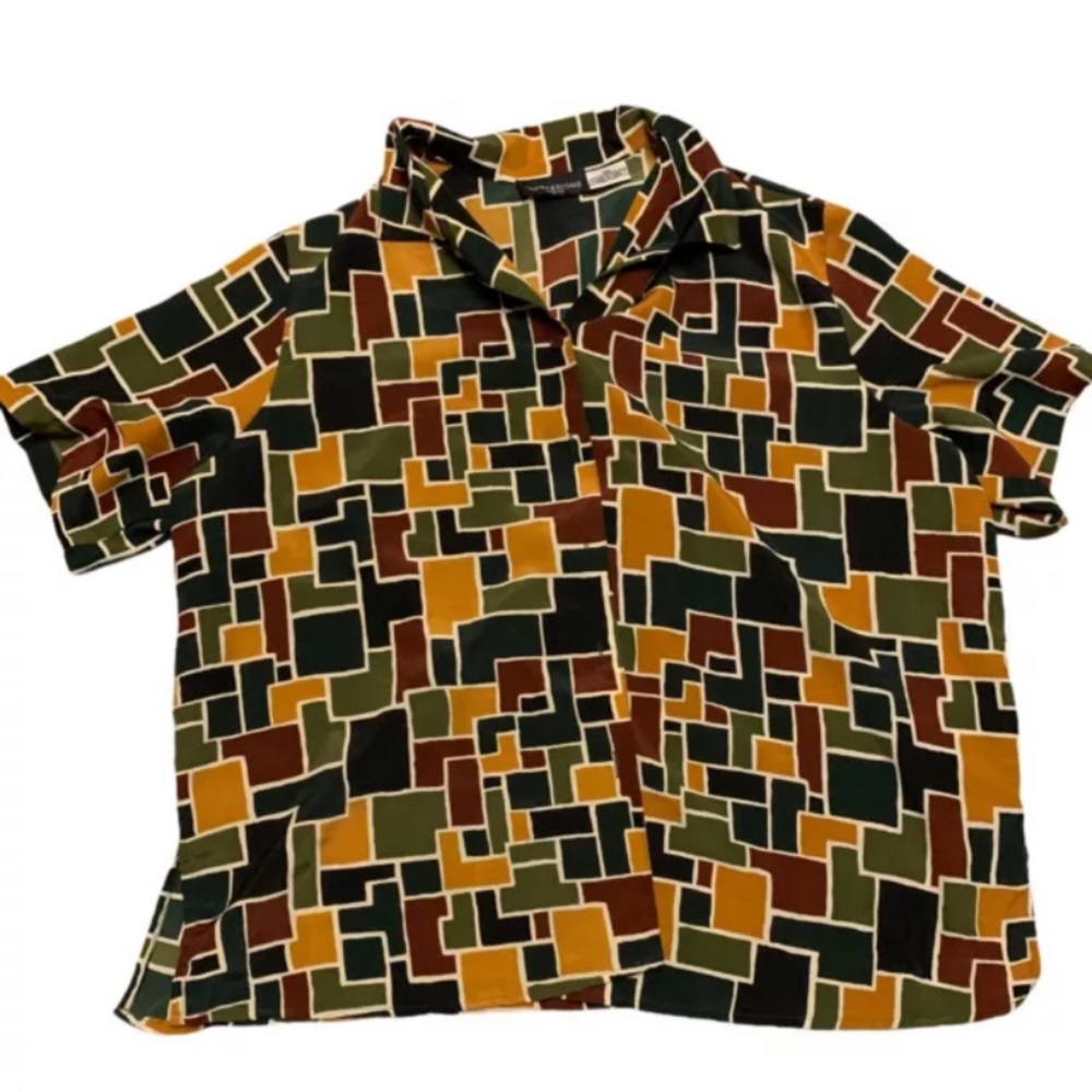 Impressions Lifestyle Casual Shirt Womens Plus 18W
